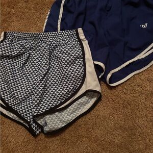 Variety Blue and White Athletic Shorts Set